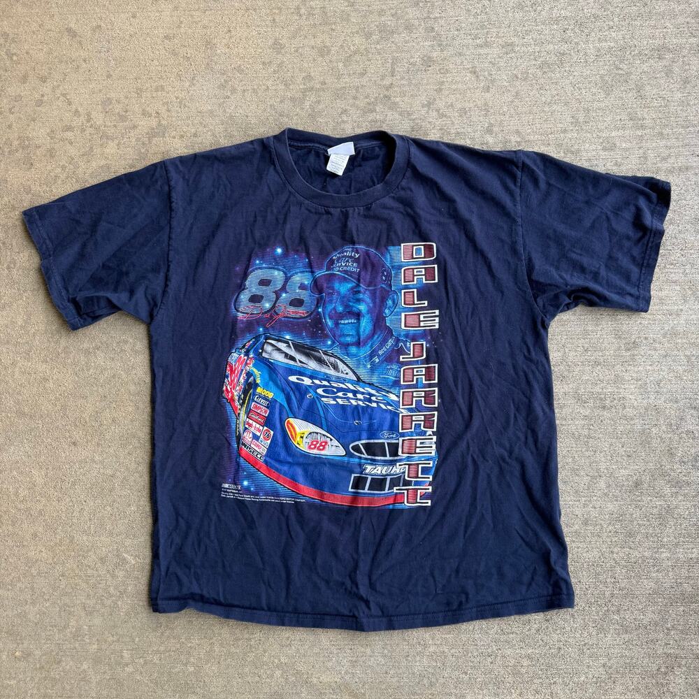 Vintage Dale Jarrett 88 NASCAR Racecar T-shirt Chase Authentics XL